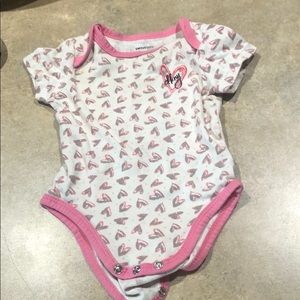 White 6-9 month baby onesie